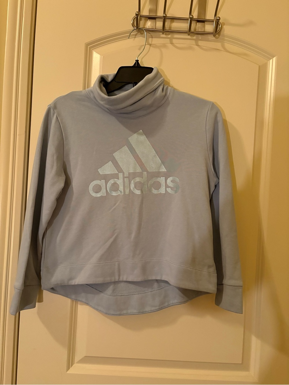 Adidas Light Blue Sweatshirt with Logo